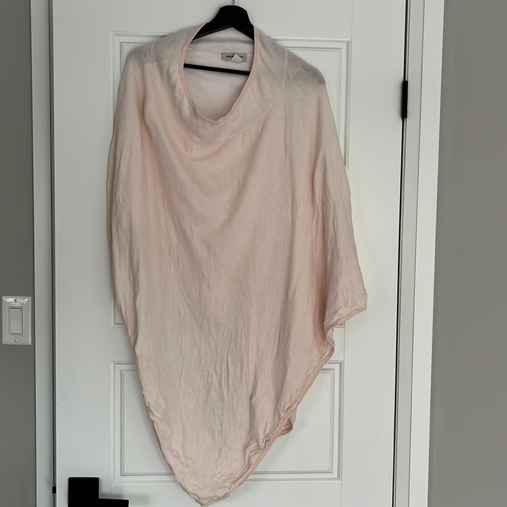 REPEAT soft pink poncho